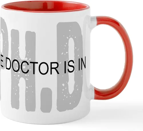 Vista 17 de CafePress Knitting Phd (Projects Half D Mug 11 oz (11.0 fl oz) Taza de café de cerámica