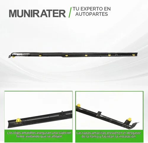 Vista 6 de Reemplazo de moldura cromada delantera derecha para Hyundai Sonata 87772-C1000 2015 2016 2017 Repuesto para Sonata 2015-2017, repuesto
