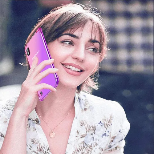 Vista 6 de Funda para Samsung Galaxy A10 - Lindas niñas mujeres gradiente delgado anti arañazos suave TPU teléfono cubierta a prueba de golpes funda protectora
