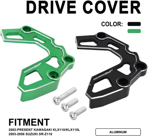 Vista 2 de JFG RACING Protector de Piñón Delantero para Motocicleta de Tierra, Cubierta de Cadena, Cubierta Protectora de Piñón de Cadena CNC de Aluminio