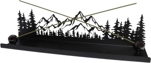 Vista 2 de Soporte de incienso de metal Mountain Forest