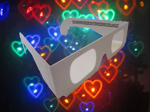 Vista 5 de Rob's Super Happy Fun Store Gafas de difracción de fuegos artificiales – 50 gafas de difracción con efecto de explosión estelar Plus1 Gafas