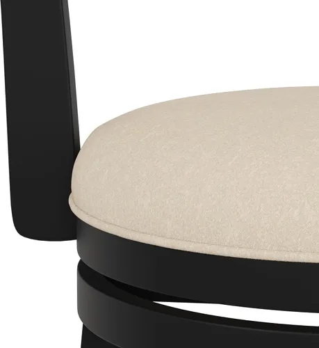 Vista 7 de Hillsdale Clarion - Taburete de Altura Giratoria de Madera para Barra, Negro
