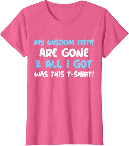Vista 38 de My Wisdom Teeth Are Gone! Camiseta divertida de muelas del juicio, Negro