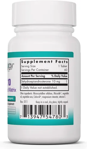 Vista 2 de Nutricology Dhea 10 mg comprimidos de liberación sostenida, 60