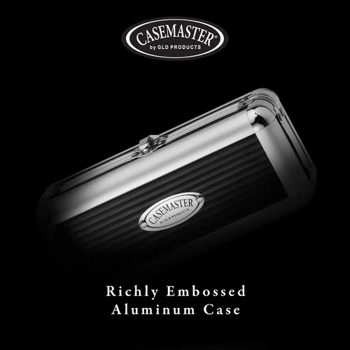 Vista 7 de Casemaster Sole - Estuche de aluminio delgado para dardos con capacidad para 3 puntas de acero y punta suave con suficiente espacio para mantener