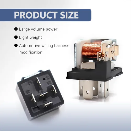 Vista 6 de Gunhunt 4 piezas de relés automotrices de 40A, interruptor de relé de coche, relé de 5 pines, relés impermeables de 12V para coche, componentes