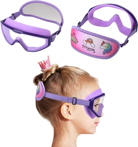 Vista 15 de Kids Swim Goggles Age 3-8, Toddler Goggles No Hair Pull,Child Swimming Mask Fabric Strap