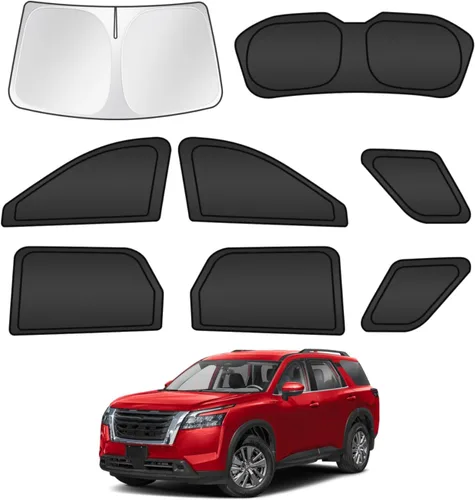 Vista 117 de T TGBROS Parasol para parabrisas para BMW X1 F48 2016 2017 2018 2019 2020 2021 2022 para ventana de automóvil, con bloqueo UV grueso y opaca