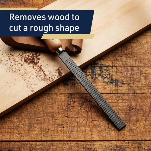 Vista 2 de Kings County Tools Raspa plana para carpintería de 8 pulgadas Material de acero de alta calidad Duradero y duradero Mango de madera de haya