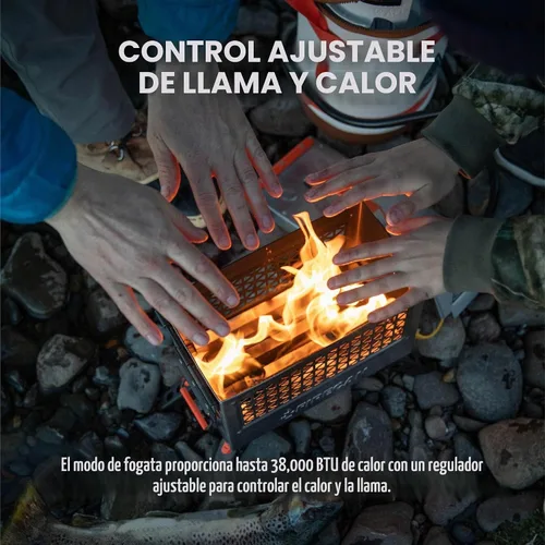 Vista 7 de Ignik FireCan Deluxe - Chimenea portátil de propano y parrilla