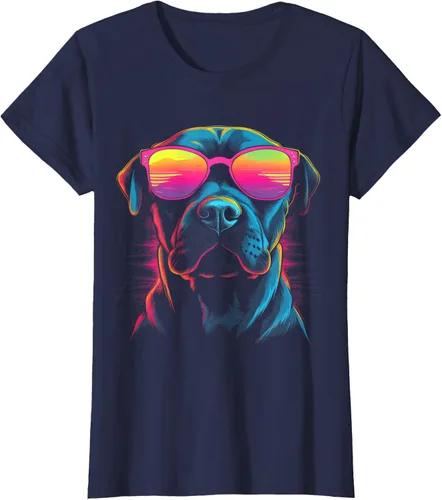 Vista 30 de Pit Bull Mom Dog Lover Colorido Artistic Pitbull Owner - Camiseta para mujer, Negro