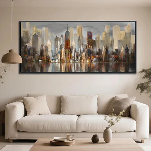 Vista 14 de Mofutinpo Arte de Pared de Árbol Rojo en Blanco y Negro Impresión en Lienzo Cuadro Paisaje de Árbol Rojo Grande Obra de Arte Moderna para Sala