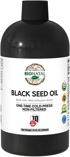 Vista 8 de BioNatal Aceite de semilla negra etíope 4.2oz de vidrio – Nigella sativa prensado en frío que produce aceite de semilla de comino negro, sin refinar