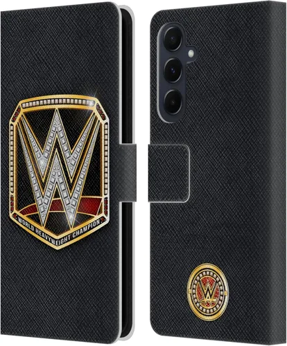 Vista 344 de Head Case Designs Officially Licensed WWE Cruiserweight Champion Title Belts Leather Wallet Case Compatible with Samsung Galaxy A07 4G Campeón
