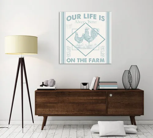 Vista 4 de Jaxson Rea "Vintage Farmhouse III Gallery Wrapped Canvas by Pela Studio, 12" x 12