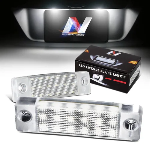 Vista 8 de Par de luces LED para placa de matrícula Compatible con 99-03 Protégé / 02-03 Protege5 / 99-05 Miata MX-5, YL8Z13550AA NC1051270BL, NVL-LPL-009