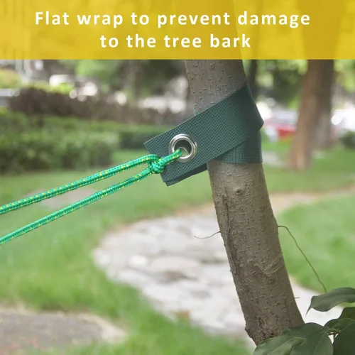 Vista 5 de Kit de estaca para árboles, estacas de árbol en espiral resistentes para árboles inclinados, solución enderezadora para árboles jóvenes en mal tiempo