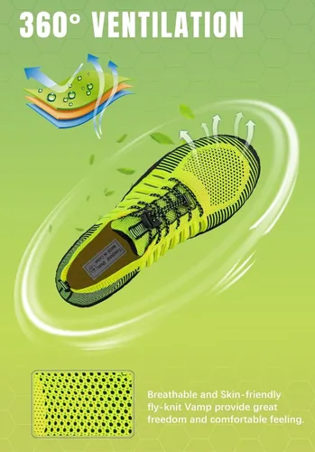 Vista 2 de WateLves Zapatos de agua para hombre y mujer, zapatos de natación para la playa, zapatos de natación descalzos, atléticos, de secado rápido
