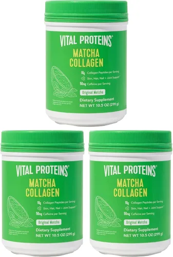 Vista 9 de Vital Proteins Suplemento en polvo de péptidos de colágeno Matcha, polvo de té verde matcha, 10.5 onzas, sabor original
