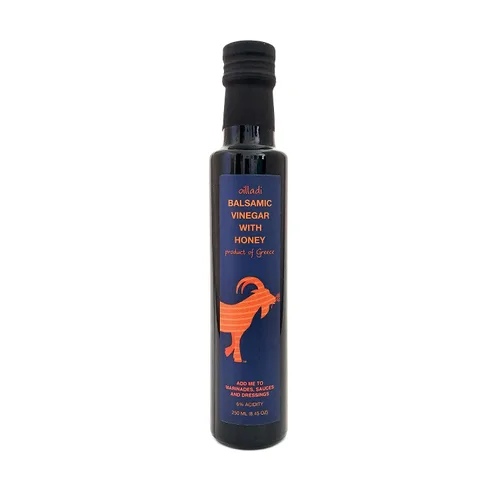 Vista 5 de Oilladi Vinagre Balsámico con Miel importado de Grecia, 8.5 fl oz