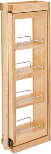 Vista 18 de Rev-A-Shelf Organizador de pared extraíble para armario de cocina, organizador de despensa deslizante con cierre suave en varios tamaños, madera