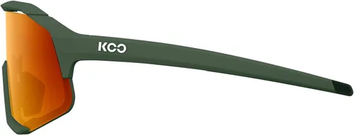 Vista 3 de KOO Demos - Gafas de sol I Performance para carretera, ciclistas de MTB y deportes de ciclocross - Verde Mate Naranja