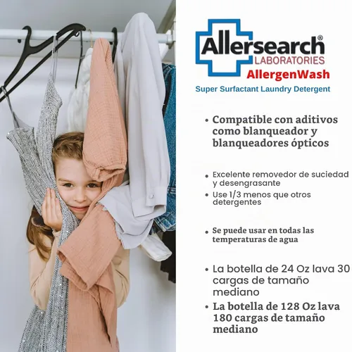 Vista 5 de Detergente para ropa Allergen Wash 128 oz.