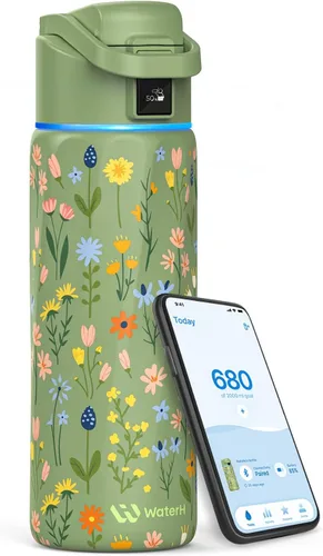 Vista 32 de WaterH BOOST - Rastreador inteligente de botellas de agua con recordatorio Negro
