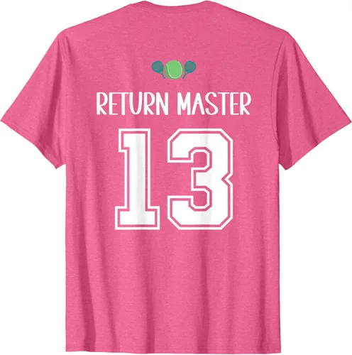 Vista 29 de Camiseta divertida del grupo de tenis de pádel para el equipo de pádel