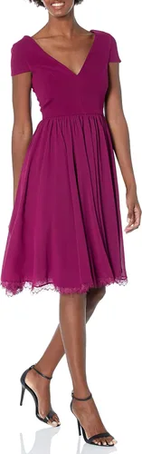 Vista 11 de Dress the Population Vestido para mujer ajustado y con vuelo Negro