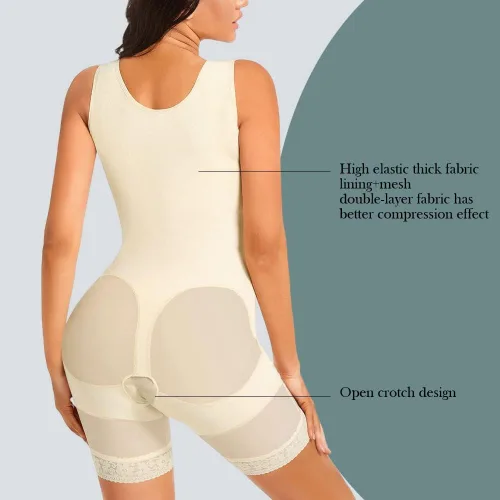 Vista 4 de Fajas Colombianas reductoras y moldeadoras de cuerpo completo para control de barriga para mujer