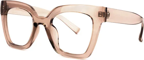 Vista 74 de Zeelool Gafas de luz azul para mujer de moda de tira cuadrada de moda gafas de computadora gafas antifatiga ocular Malcolm JGA000269-22B