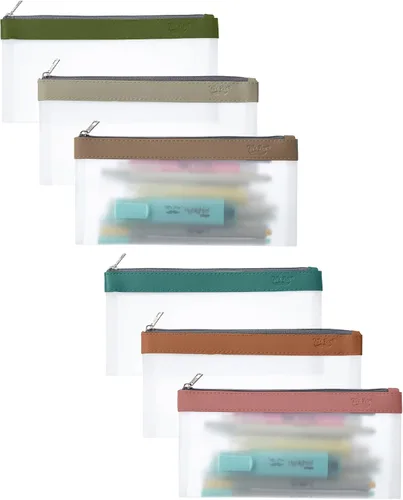 Vista 11 de Mr. Pen - Estuche transparente para lápices, paquete de 3, estuche transparente para lápices, bolsas para lápices