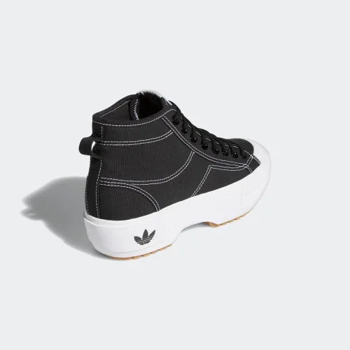 Vista 6 de adidas Nizza Trek - Tenis para mujer, color negro, talla 7, Negroblancogoma