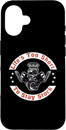 Vista 28 de iPhone 13 Pro Max Life es demasiado corta para mantenerse en stock - Drag Racing Muscle Car V8 Case