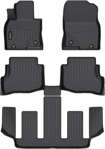 Vista 65 de HAFIDI® Juego de alfombrillas y forro de carga para Kia EV9 2024 2025 2026 (no apto para sillas de relajación), protección para todo tipo de clima