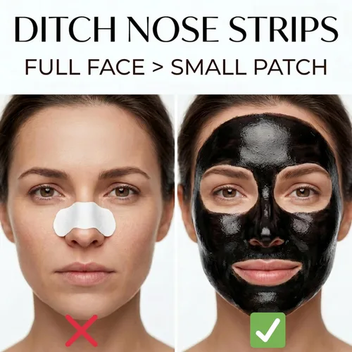 Vista 6 de Máscara facial negra con polvo de carbón activado, máscara eliminadora de puntos negros coreanos para nariz y cara, limpiador de poros, máscara