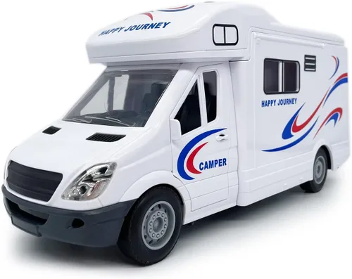 Vista 6 de Juguetes para autocaravana de juguete para niños modelo de automóvil de juguete vehículo recreativo vacaciones viajes aventura alimentado por