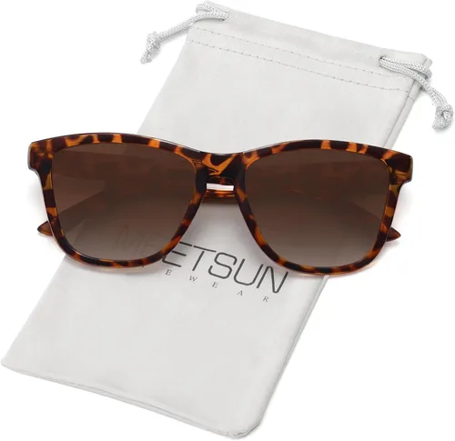Vista 26 de Meetsun - Lentes de sol polarizados, unisex, modernos, con estilo de diseñador, clásico y retro A1 Negro Brillante