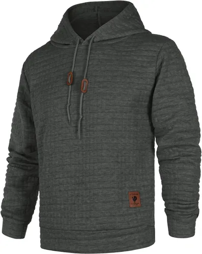 Vista 2 de Hoodie Men 2023 Fashion Cozy Outfits Hooded Clothes Fall Clothing Long Sleeve Sweatshirts Cool Winter Hoodie for Men