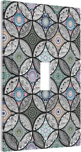 Vista 58 de Cubiertas Decorativas para Placas de Interruptor Diente de León Azul Rústico Citas Inspiradoras Casa de Campo Tablón de Madera Gris 1 Gang Cubierta