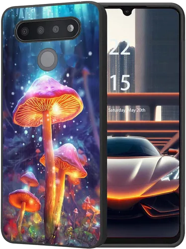 Vista 33 de Funda protectora duradera para LG Stylo 6 para LG Stylo 6 2020 6.8 pulgadas, diseño de hojas de aguacate