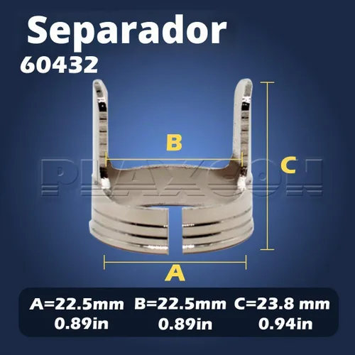 Vista 3 de PLAXCON 2 unids PT60 IPT-60 antorcha de plasma guía espaciador de doble punta 60432 Guía de separación Accesorios de corte por plasma