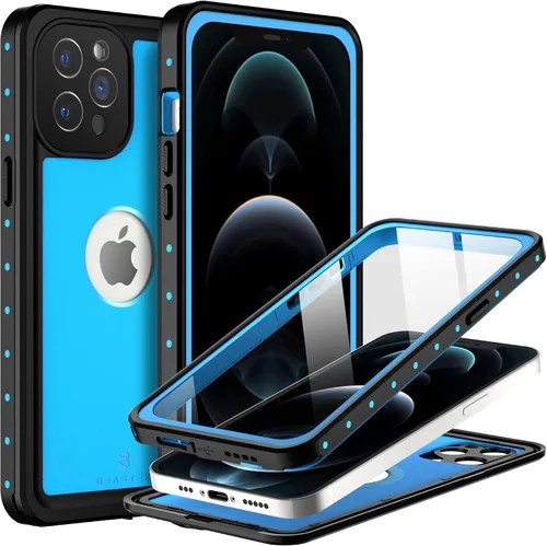 Vista 16 de BEASTEK NRE Series - Funda impermeable para Apple iPhone 12, a prueba de golpes, con certificación IP68, con protector de pantalla integrado, funda