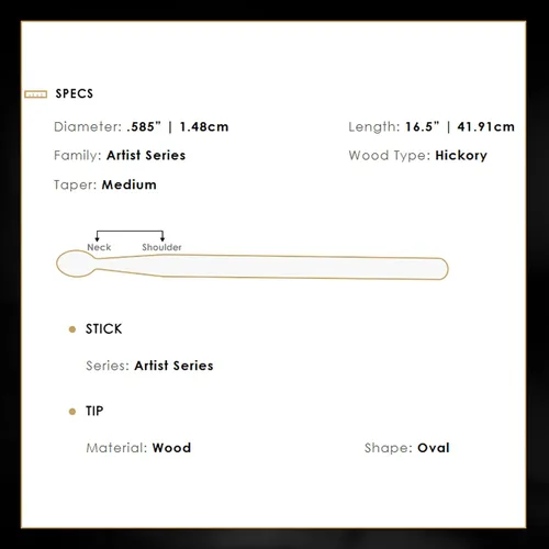 Vista 14 de Avedis Zildjian Company Josh Dun Artist Series - Baquetas Trench