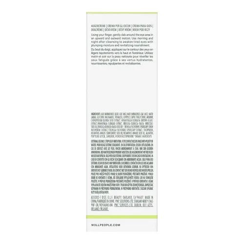 Vista 5 de Well People Crema revitalizante de ojos de hongos y rocío de rocío, crema de ojos a base de gel para hidratar los ojos, se dirige a líneas finas