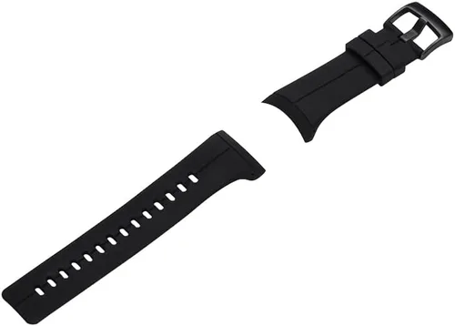 Vista 4 de Correa de reloj compatible con Suunto Spartan Ultra HR, correa clásica de repuesto de goma suave para reloj inteligente Suunto Spartan Ultra HR Negro
