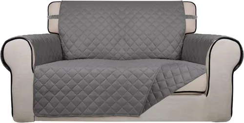 Vista 37 de PureFit - Funda de sofá acolchada reversible, protector de muebles impermeable, funda de sofá lavable con espuma antideslizante y correas elásticas