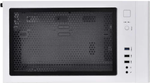 Vista 11 de Thermaltake S100 Carcasa para computadora de cristal templado Snow Edition Micro-ATX mini-Tower con ventilador trasero de 120mm preinstalado Nieve